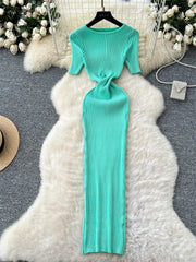 Sexy Hollow Out Knitted Dress