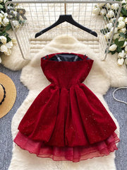 Pearl Bow Design Bud Dress