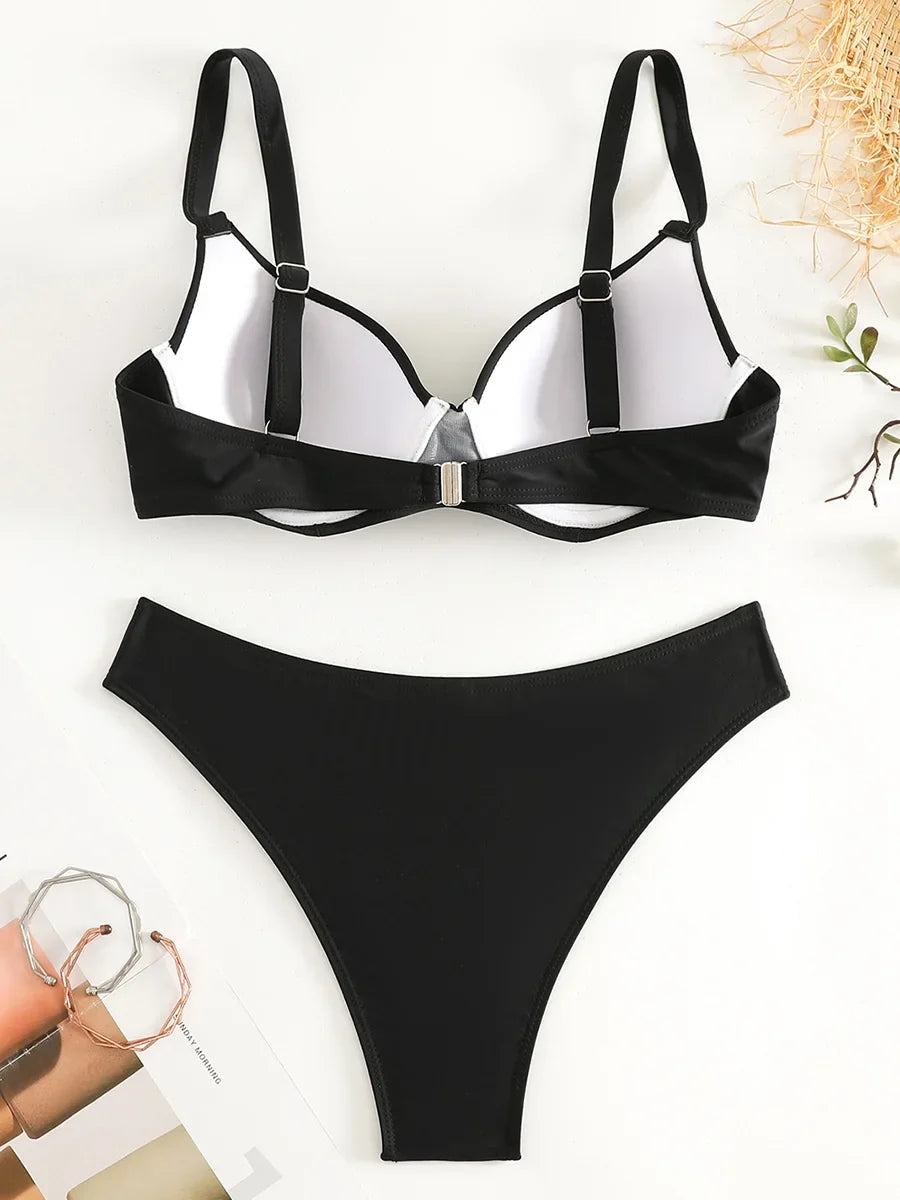 Underwired Bra Cup Brazilian Bikini