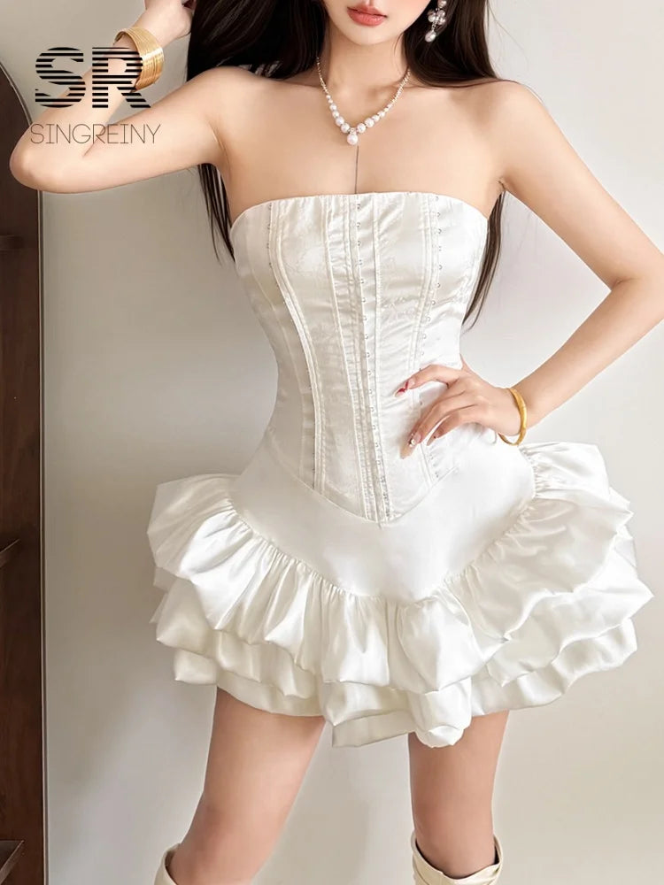 Ruffles Balloon Dress