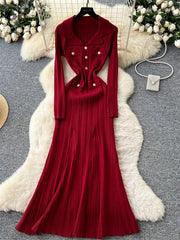 Elegant Knitted Party Dress