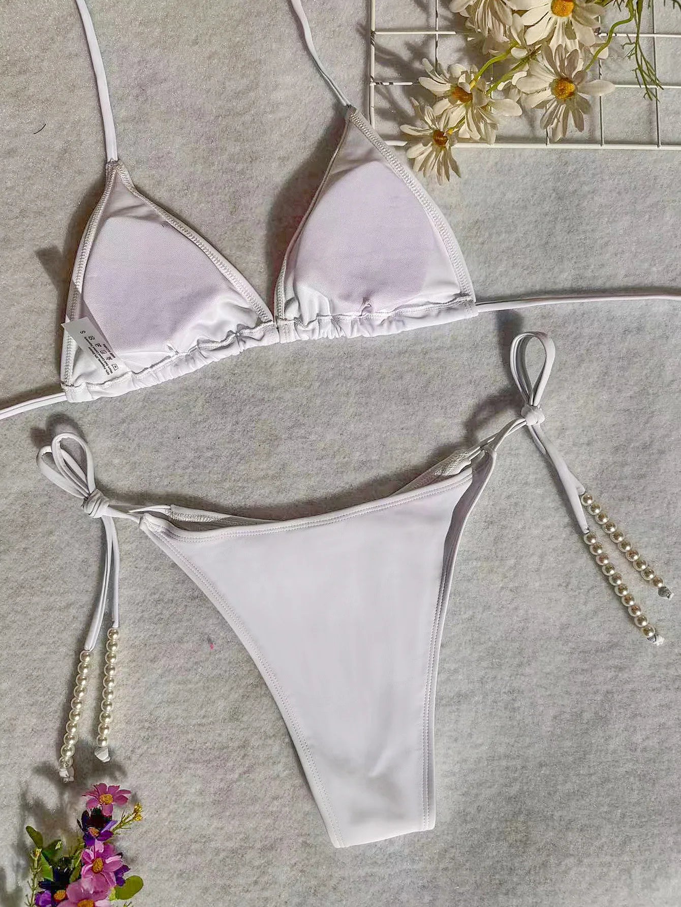 Sexy White Bikini Set