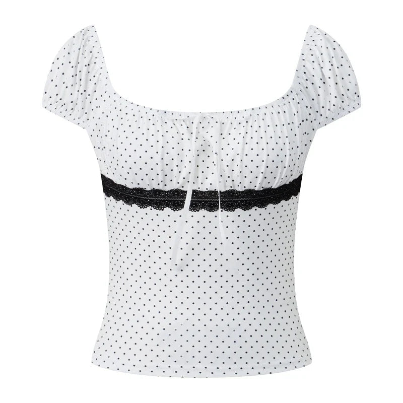 Short Sleeve Y2k T-Shirt Vintage Fairy Cyber Grunge Crop Tops