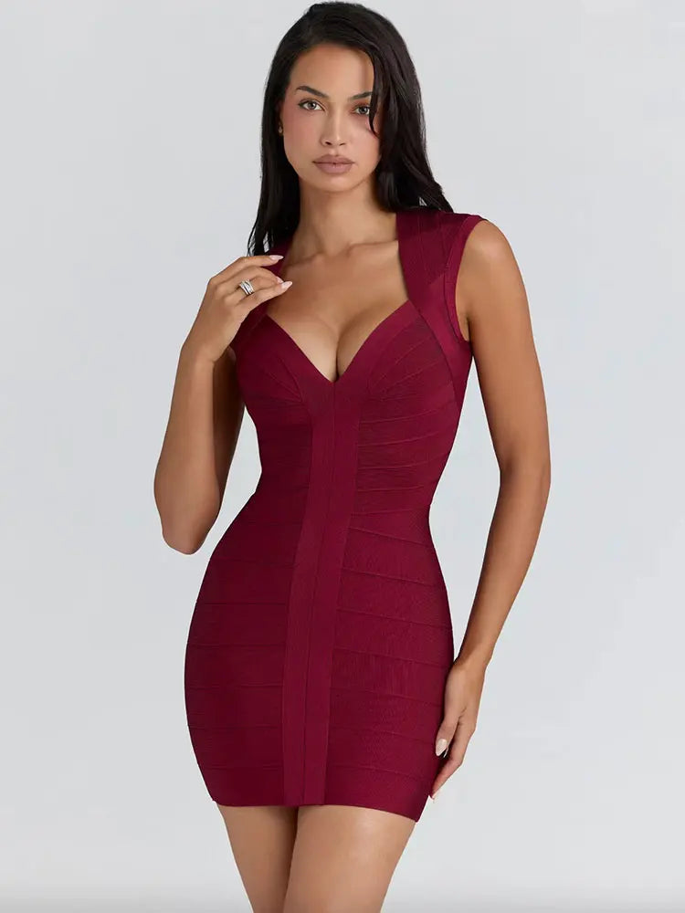 Bandage Sexy Mini Bodyocn Dress