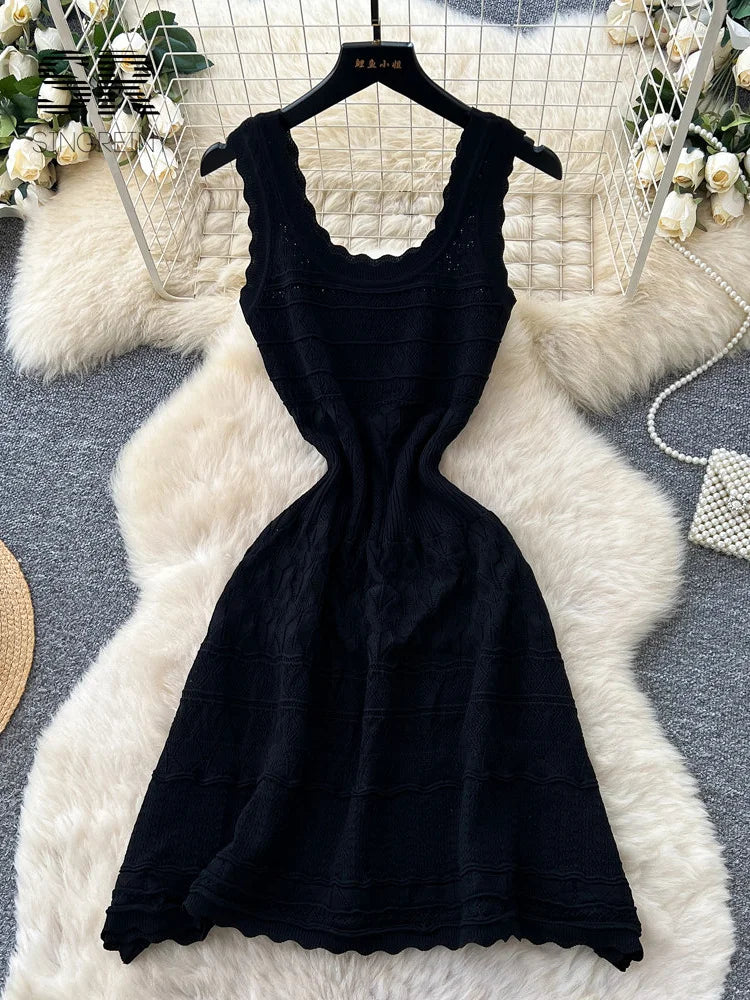 Hollow Out Knit Dress
