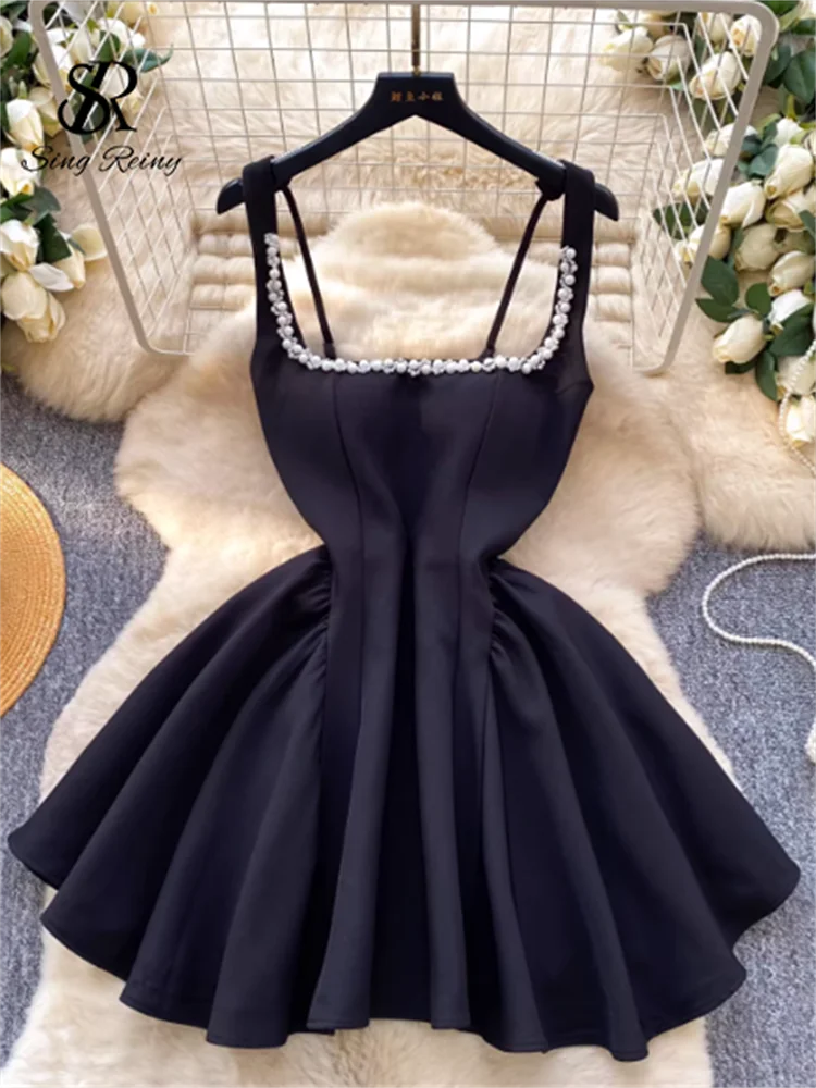 SINGREIN Pearl Beading Gala Dress