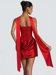 Sexy Strapless Corset Mini Dress