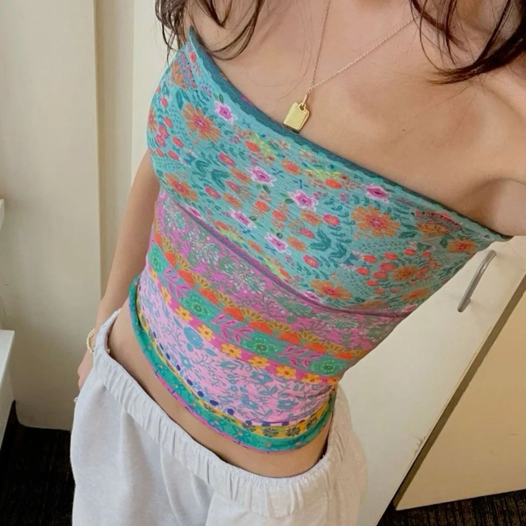 Fitness Girl Strapless Tube Tops