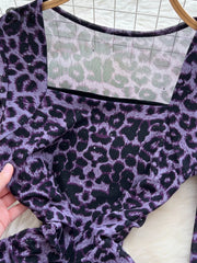 Leopard Print Party Dress