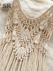 Tassel Knitting Beach Dress