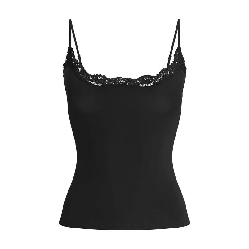 Y2k Padded Lace Camisoles Top