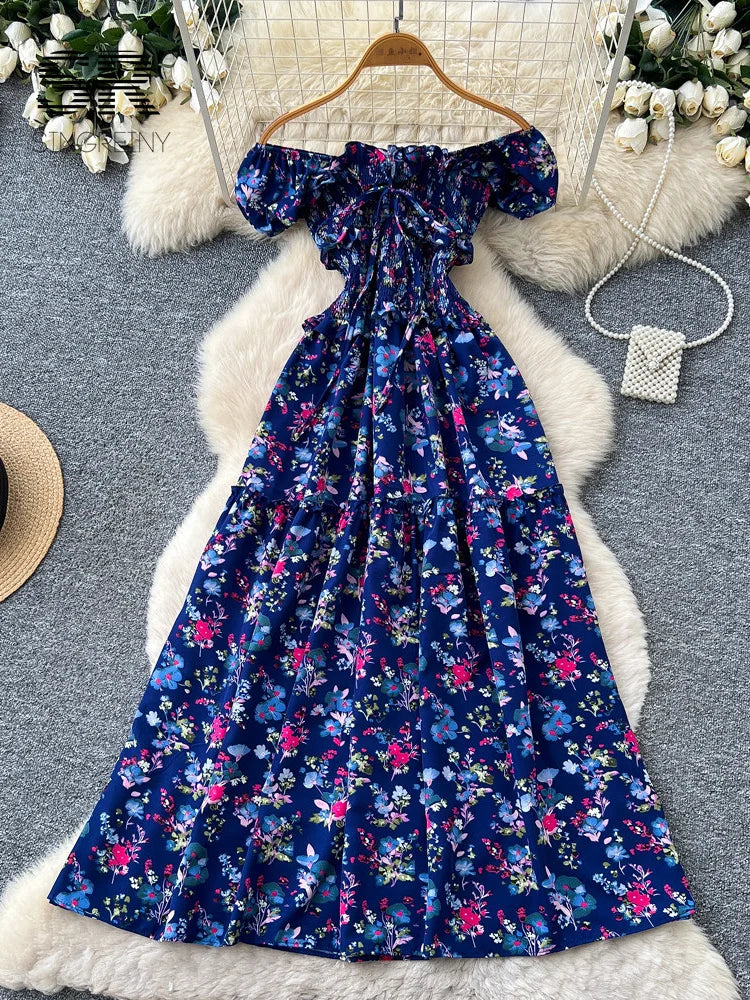Vacation Floral A-line SunDress
