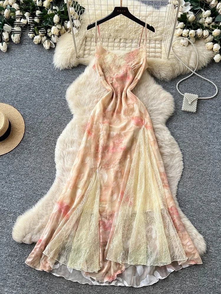 Holiday Lace Chiffon SunDress
