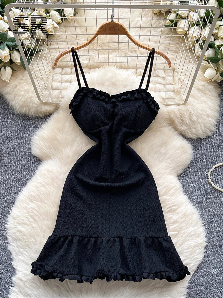 Spaghetti Strap Party Short Dress
