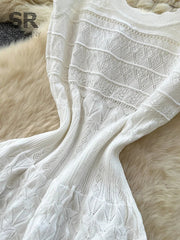 Hollow Out Knit Dress
