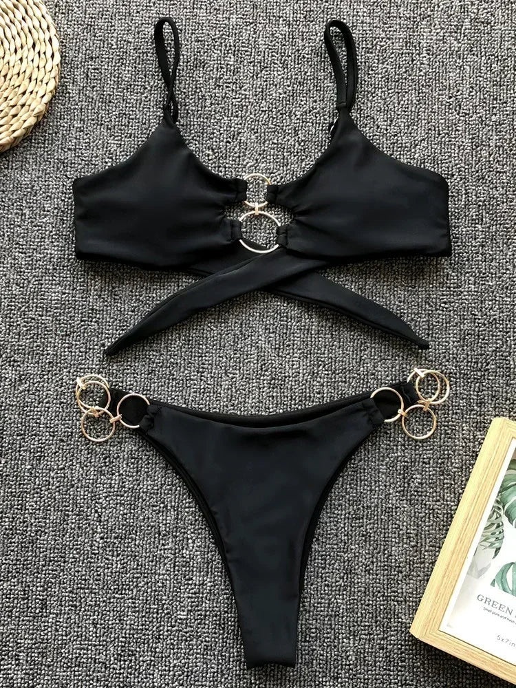 Metal Rings Bikini