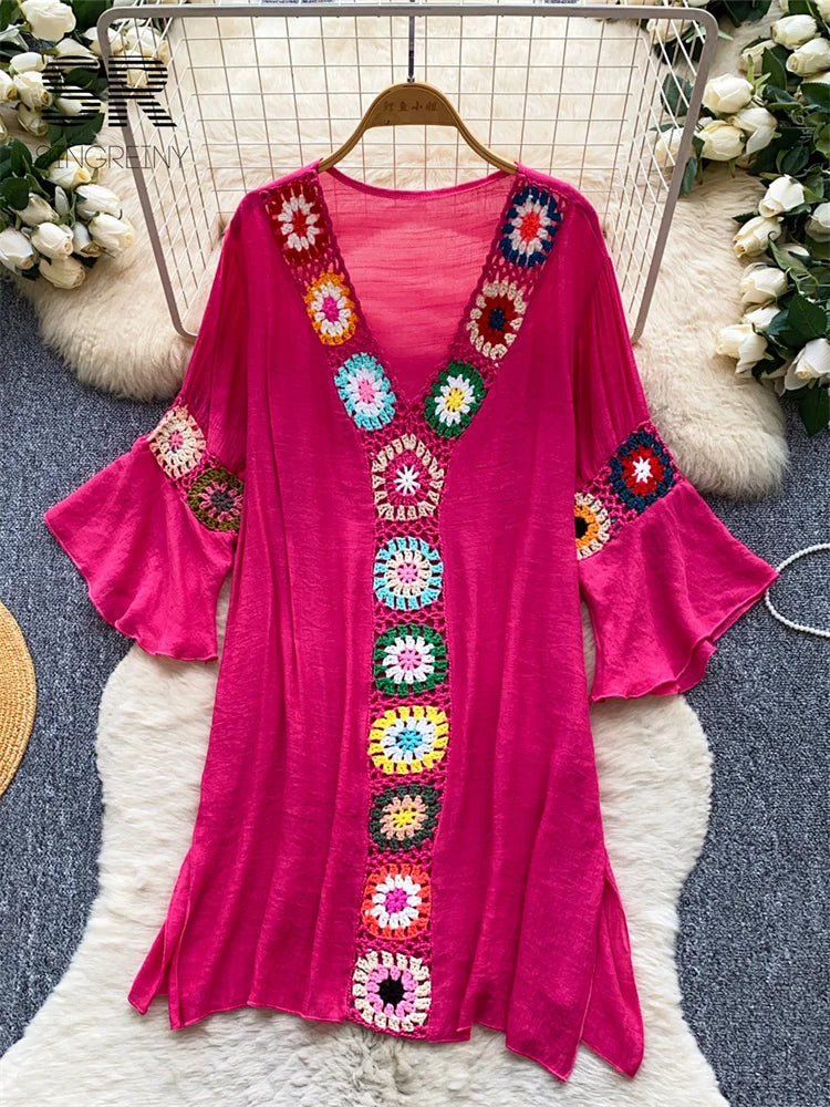Embroidery Bohemian Dress