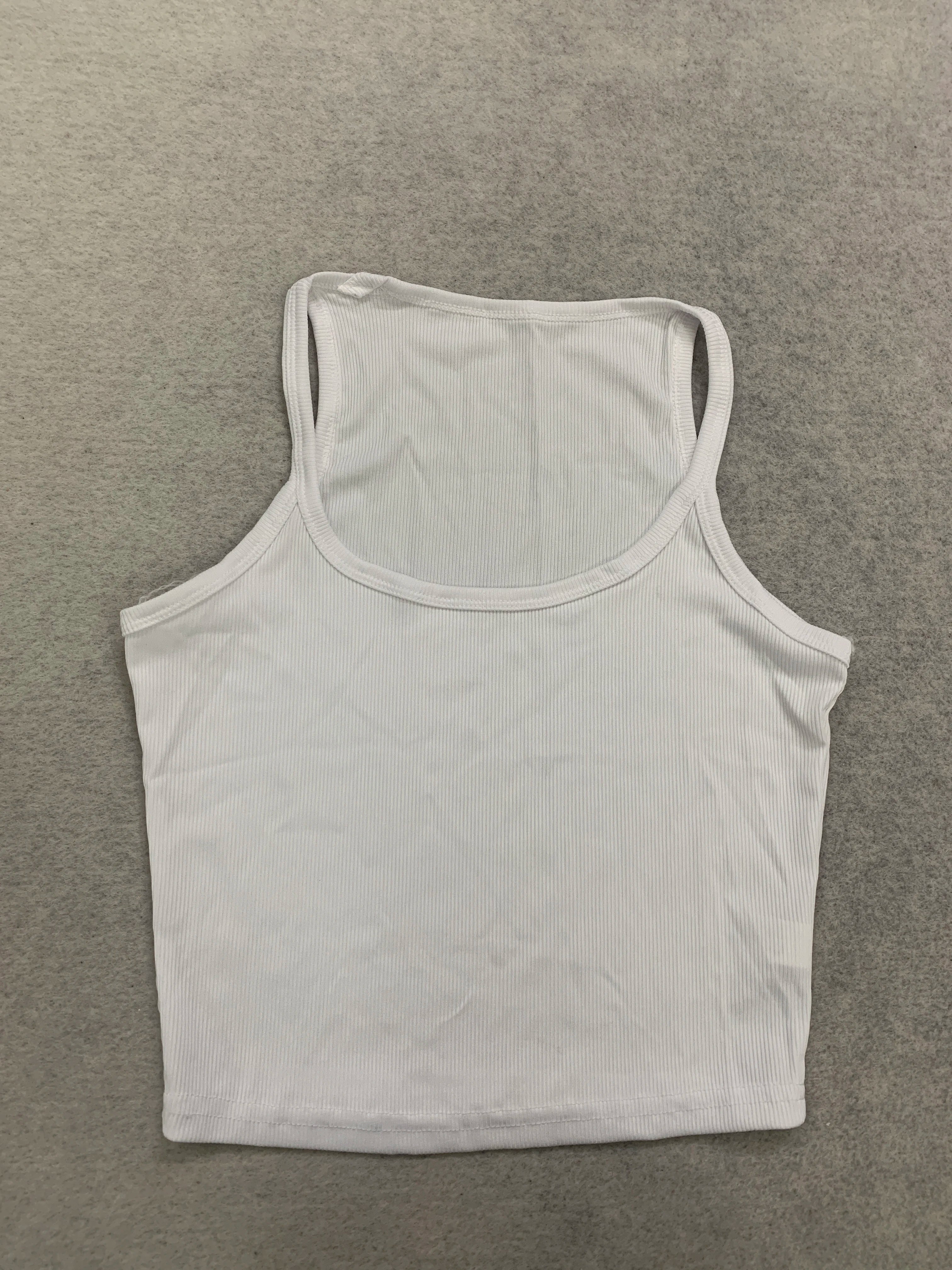 U Neck Crop Tank Top