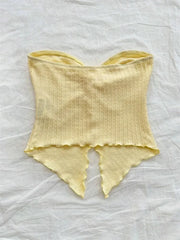 Twist Knot Cropped Tube Top