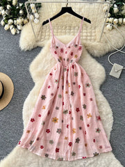 Embroidery Casual A-line Dress