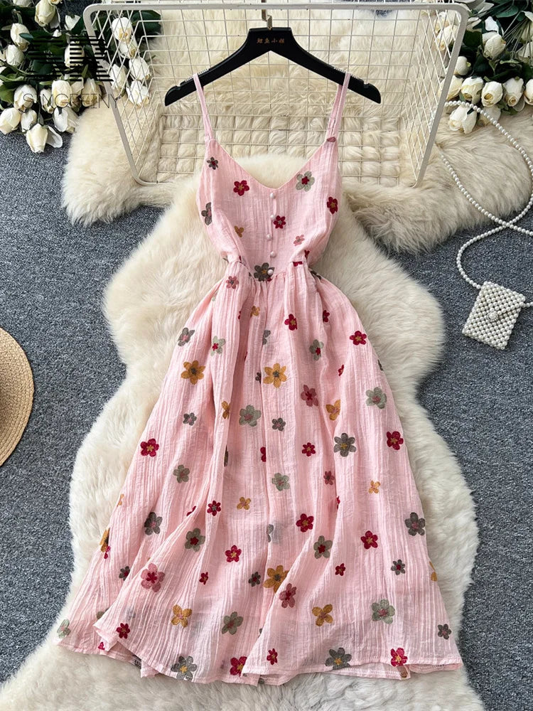 Embroidery Casual A-line Dress