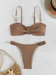 Sexy Front Bow Push Up Bikini Set