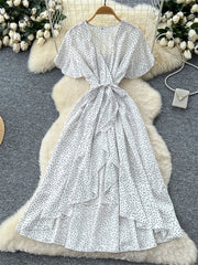 Romantic Polka Dot Long Dress
