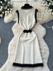 Ladies Knitting Workwear Dress