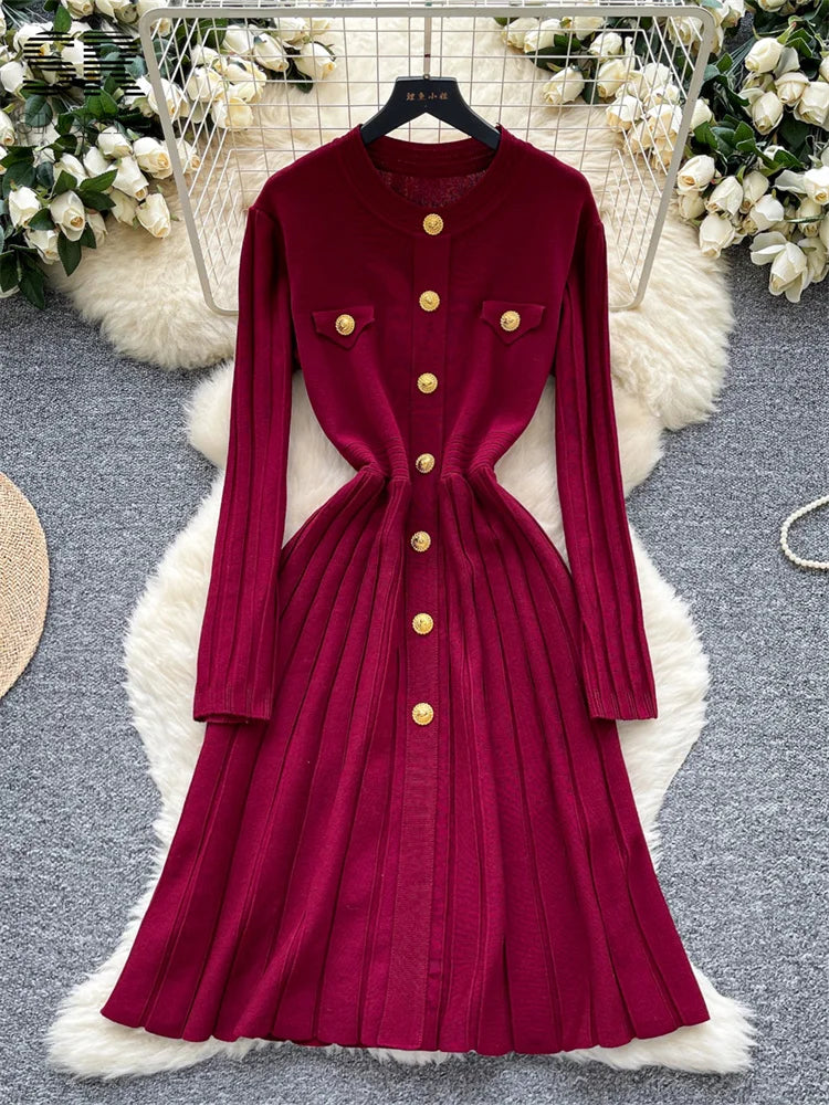 Autumn Style Knit Dress