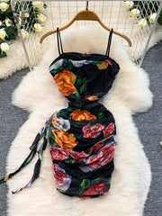 Floral Mesh Vintage Dress