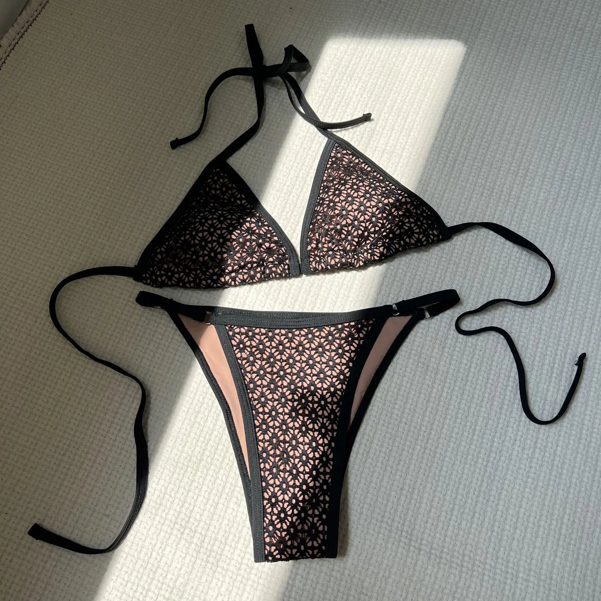 Women's Hollow Perspective Sexy Bikini Set