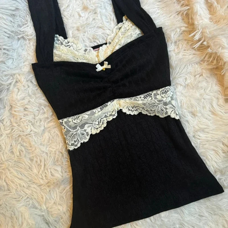 00s Retro Y2k Cottage Crop Top