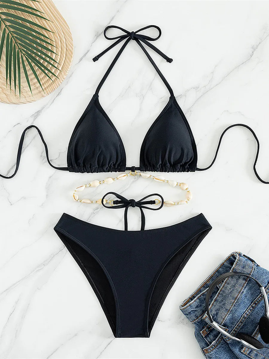 Sexy High Waist Bikini Set