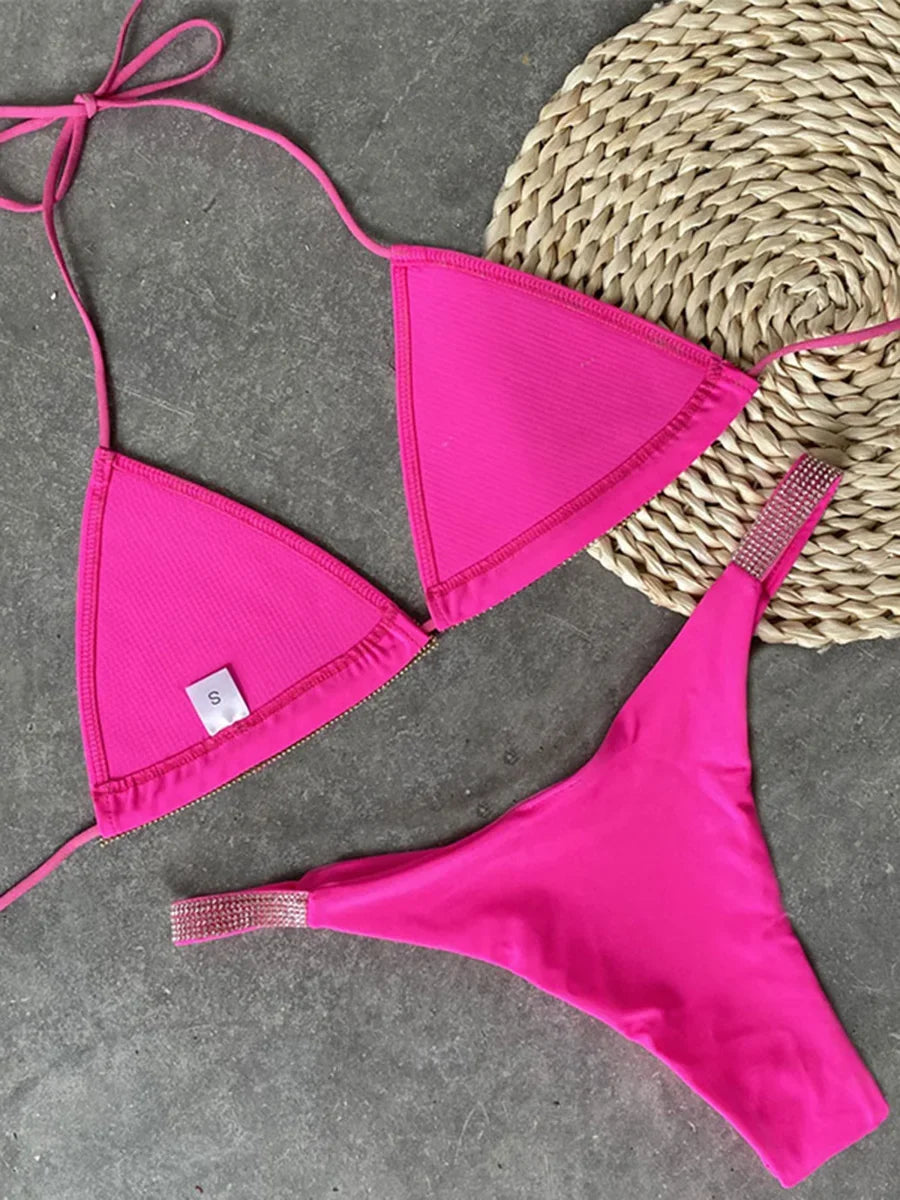 Shiny Sequins Diamond Micro Bikini