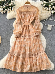 Elegant Vintage Long Dress