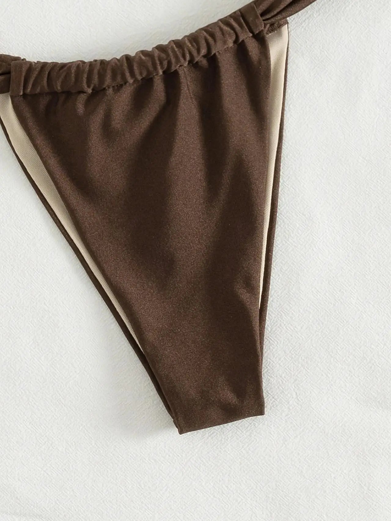 Sexy Coffee Triangle Bikini Set