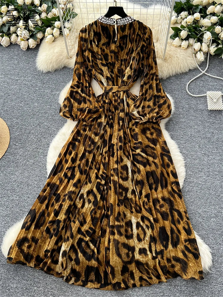 Leopard Diamonds Party Dress