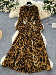 Leopard Diamonds Party Dress