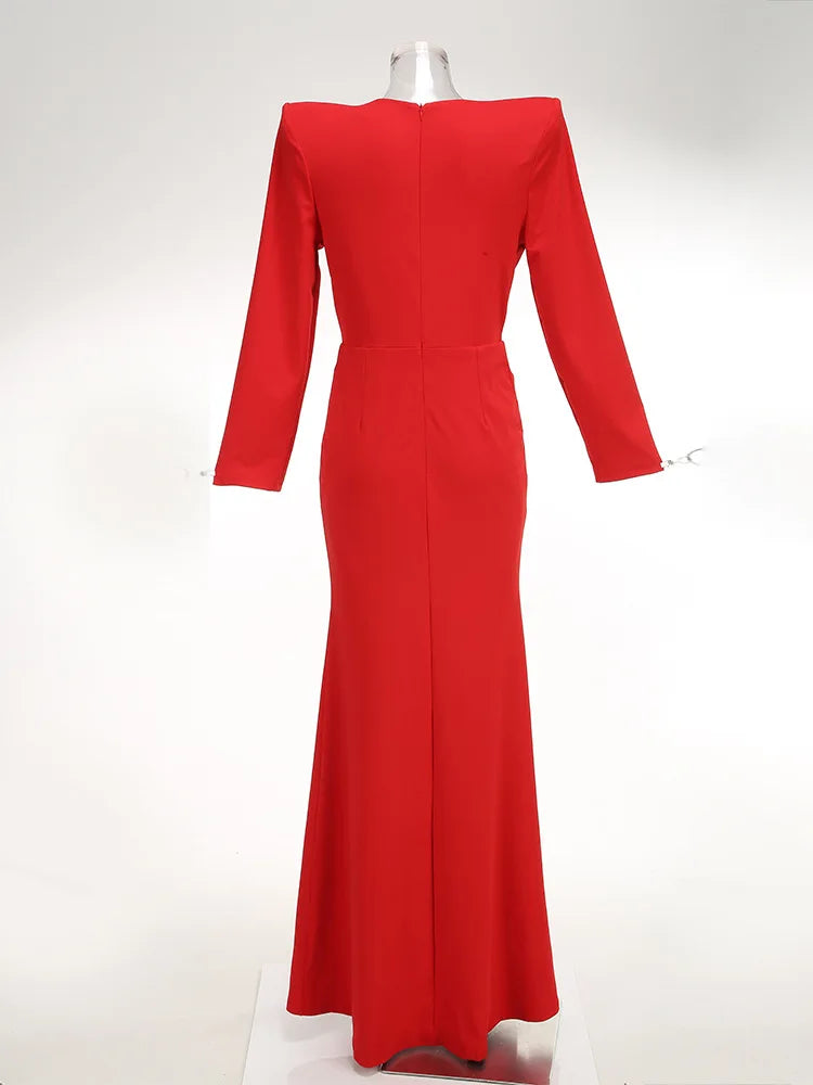 Guest Wedding party Gowns Black Maxi Dress