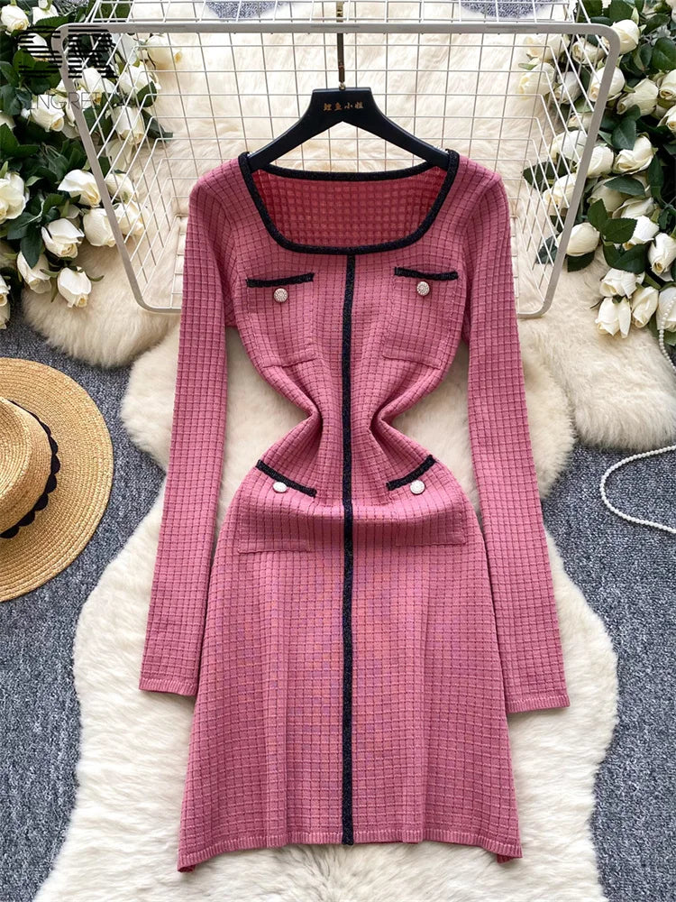 Senior Autumn Knitted Dress