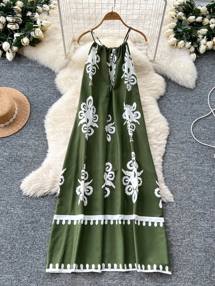 Bohemian Print Beach Dress