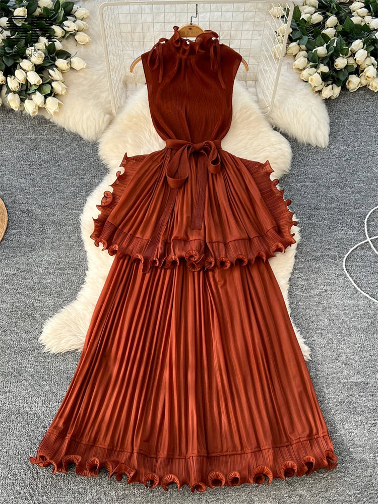 Ruffles Long Dress