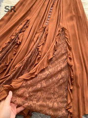 Retro Spaghetti Straps Long Dress