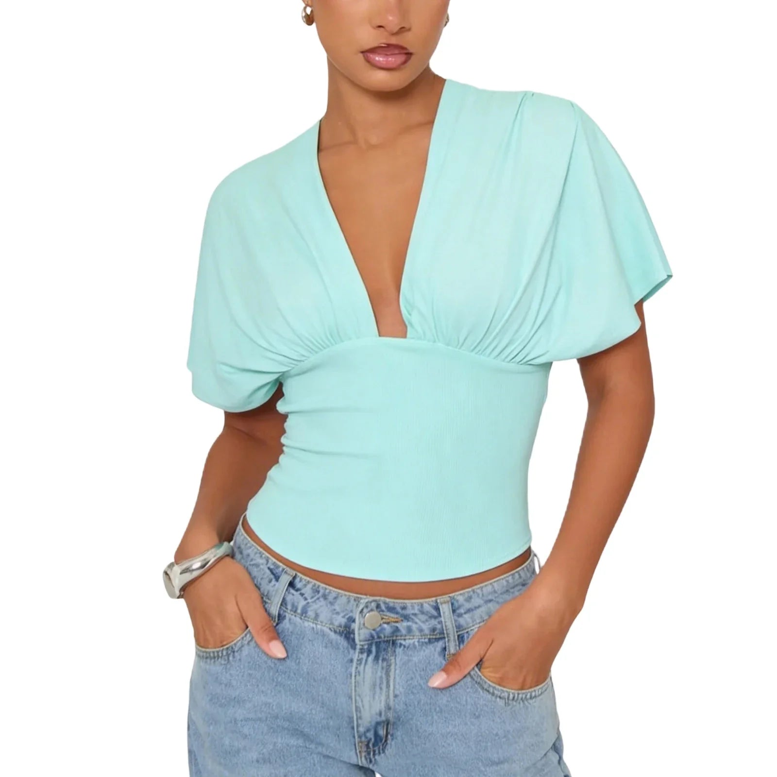 Sexy V-Neck T-shirts Tops