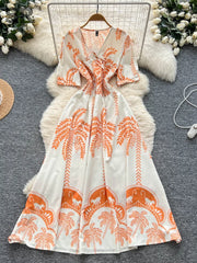 Bohemian Print Long Dress