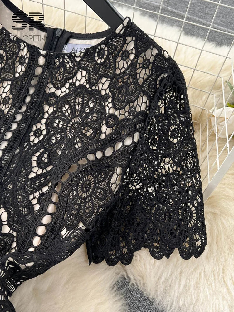 Lace Patchwork Dress