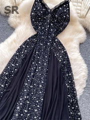 Print Lace Sheer Dress