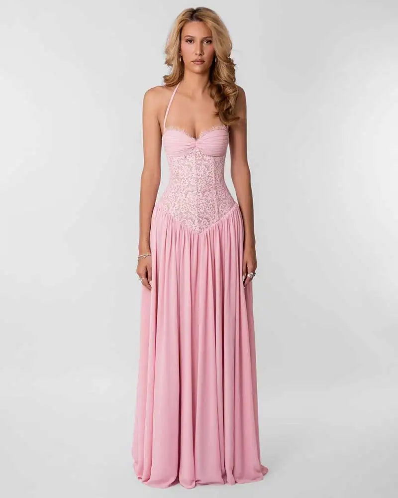 Elegant Lace Maxi Dress