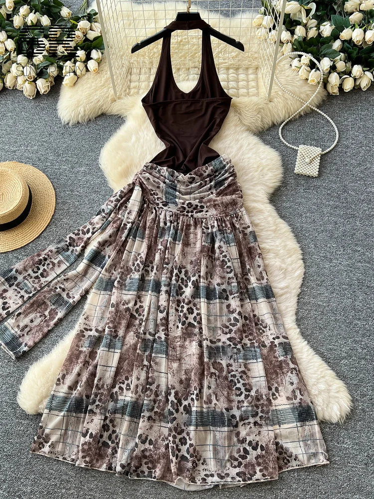 Leopard Artistic Print Dress