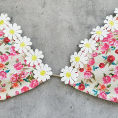 Sexy 3D Flower Bikini Set